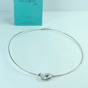 Sterling Silver Tiffany and Co. Bean Choker Necklace JR885
